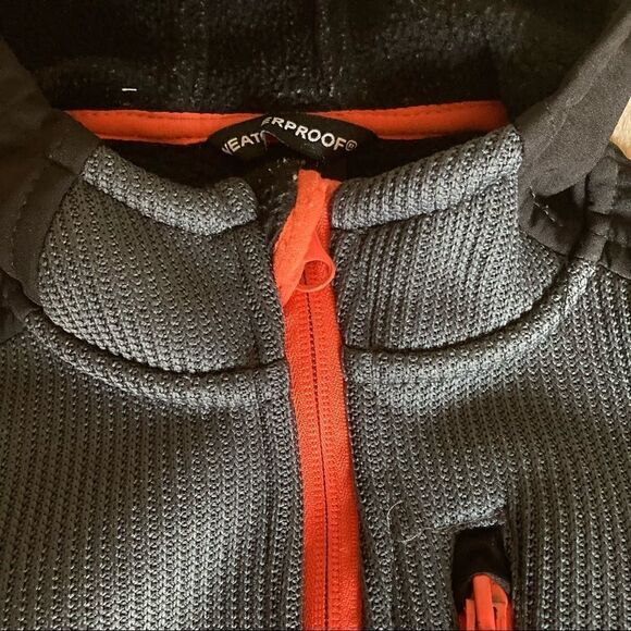 Weatherproof Boys Scuba Jacket Gray Lightweight Full Zip Pockets Hooded size 5/6 - Picture 11 of 13